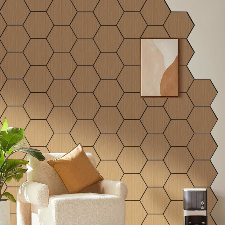 Hexagon Acoustic Panel 3D Decorative Sound Absorbing Wall Tiles for Modern Office (