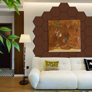 Hexagon Acoustic Panel 3D Decorative Sound Absorbing Wall Tiles for Modern Office (1)