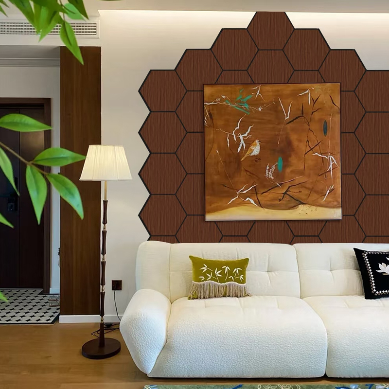 Hexagon Acoustic Panel 3D Decorative Sound Absorbing Wall Tiles for Modern Office (1)