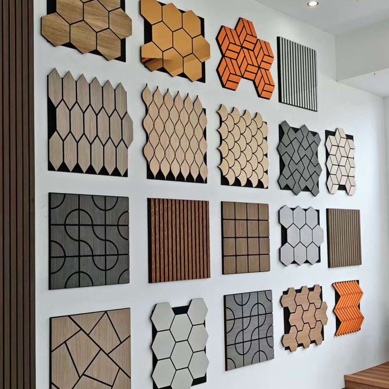 Hexagon Acoustic Panel 3D Decorative Sound Absorbing Wall Tiles for Modern Office ( (4)