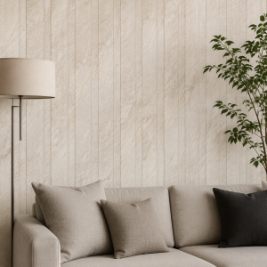 New Design Solid Wood Veneer Indoor WPC Wall Panel