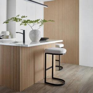 WPC Fluted Wall Panel 3D PVC Wood Alternative OutdoorCommercialKitchenGym Panels (5)
