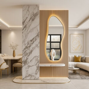 Waterproof High Glossy PVC UV Marble Sheet Modern Interior Decoration Wall Panel (1)
