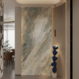 Waterproof High Glossy PVC UV Marble Sheet Modern Interior Decoration Wall Panel (2)